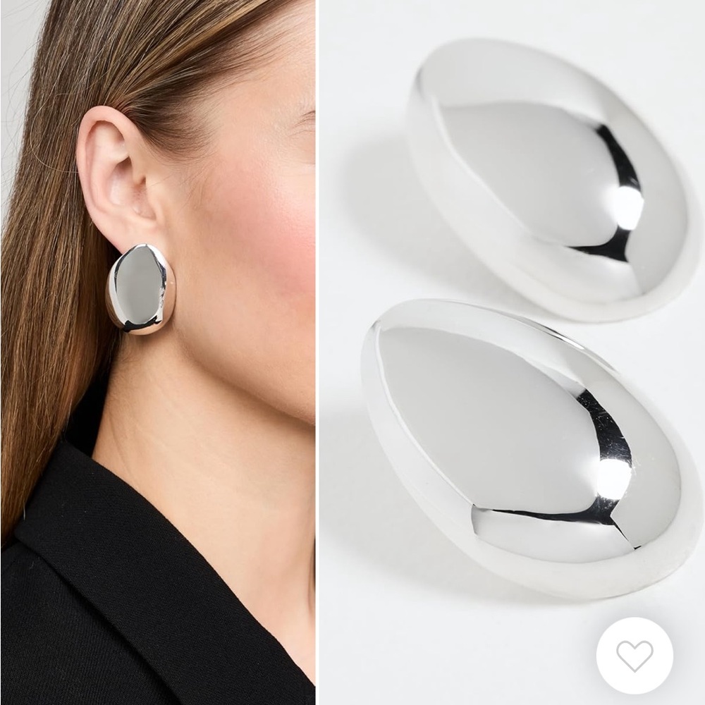 Annika Inez Spoon Earrings Silver